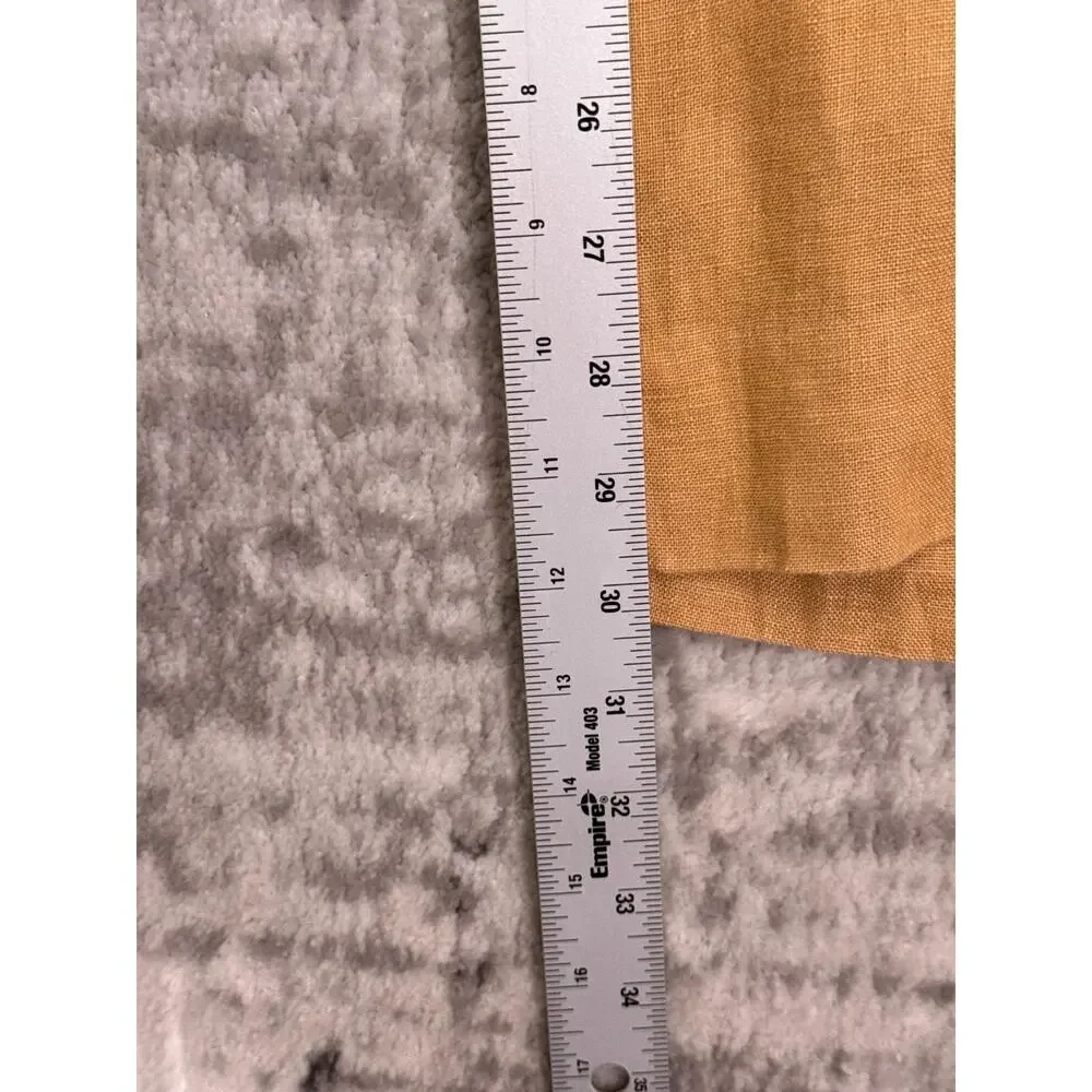 Banana Republic Pants Large Womens Gold Linen Track Stripe Wide Leg Trouser